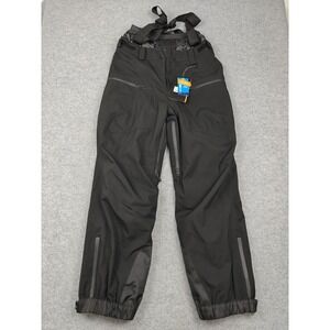 GSOU SNOW Pants Mens Large Black Insulated Snow Ski Waterproof Zip Pockets YKK